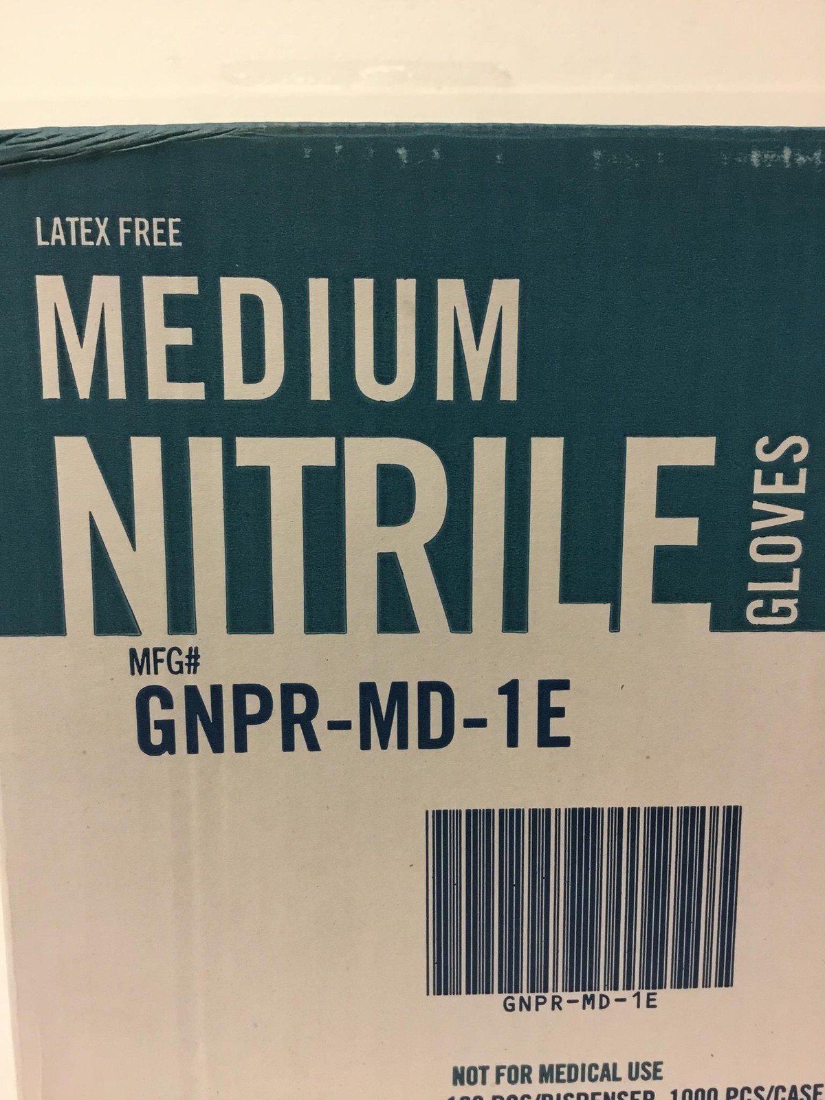 Safety Zone N2212 Nitrile Gloves M Blue Latex-Free 1000ct 10×100 – New