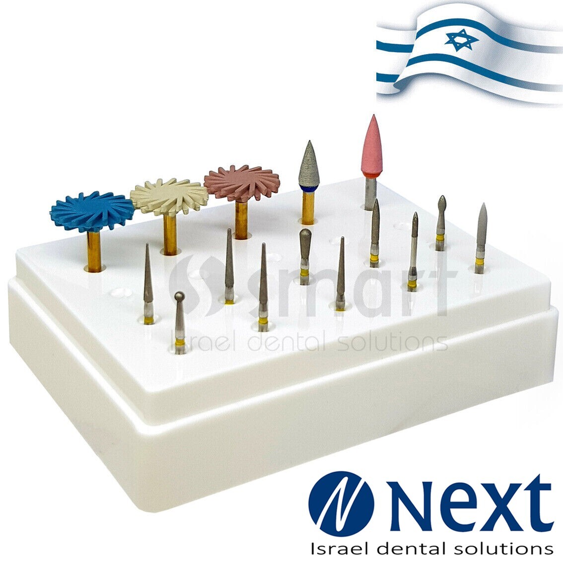 Dental Polishing composite full set diamond polisher bur FG RA twist Israel