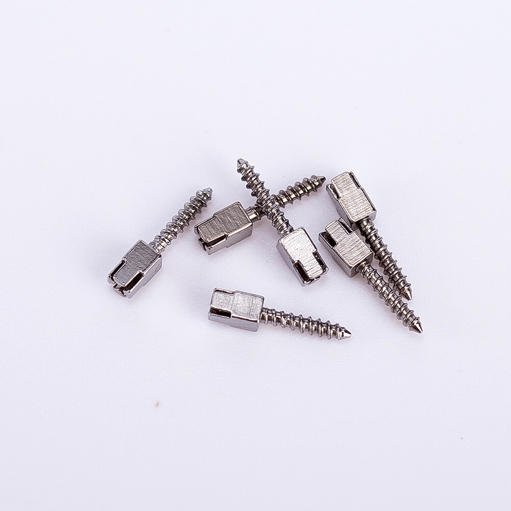 120PCS Dental Screw Post Titanium Kit Gold/Silver Plated Conical Root Canal Pins