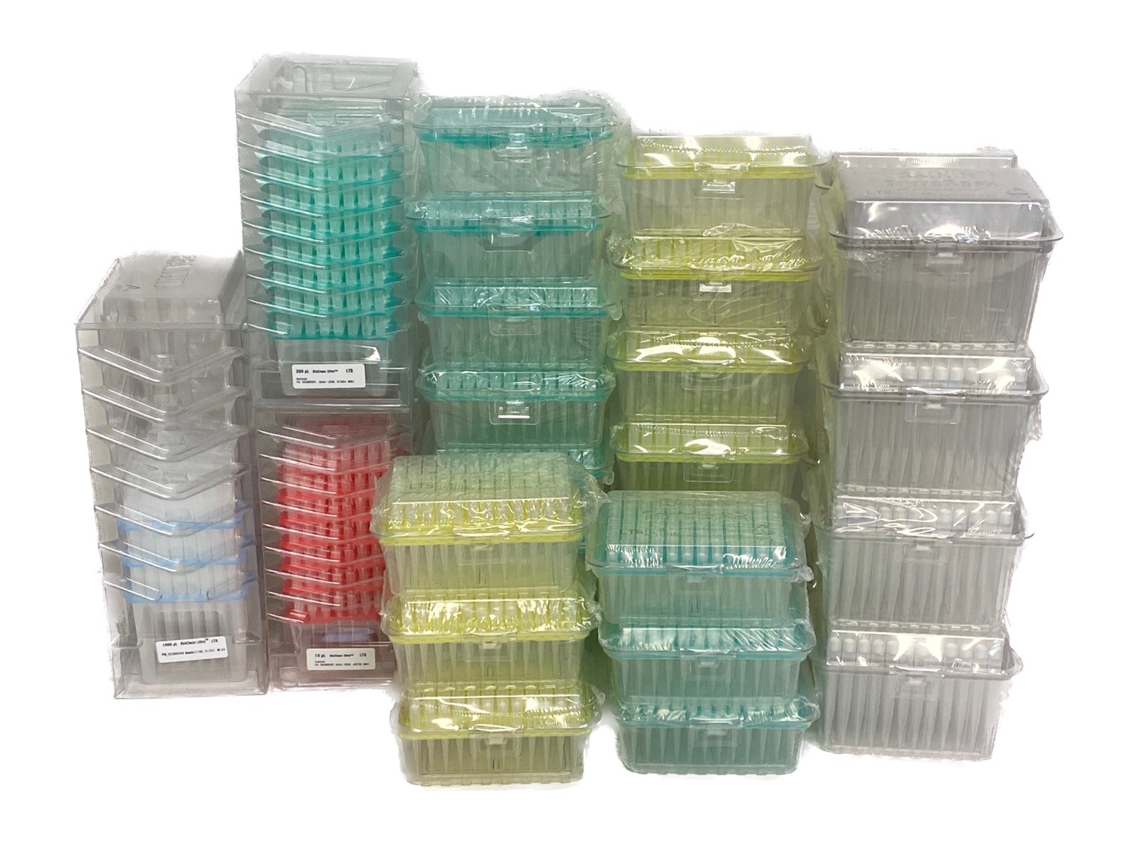 (45 Rks) RAININ 10uL 200uL 250uL 300uL 1200uL TerraRack & Reload LTS Pipet Tips