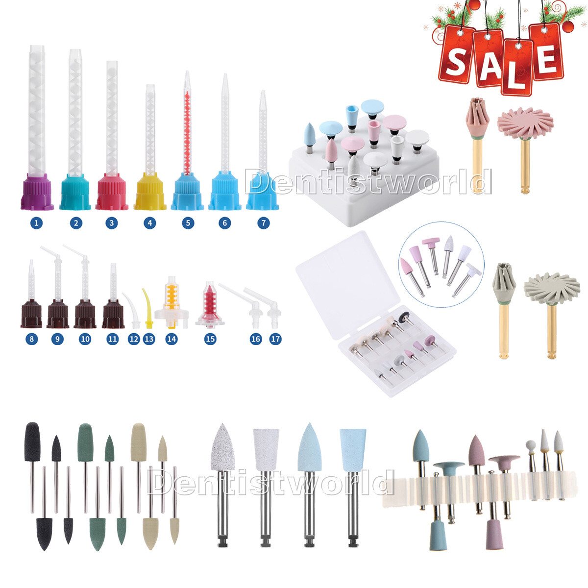 Dental Mixing Tips Head Disposable Conveying Mixers Tube /Composite Polishing