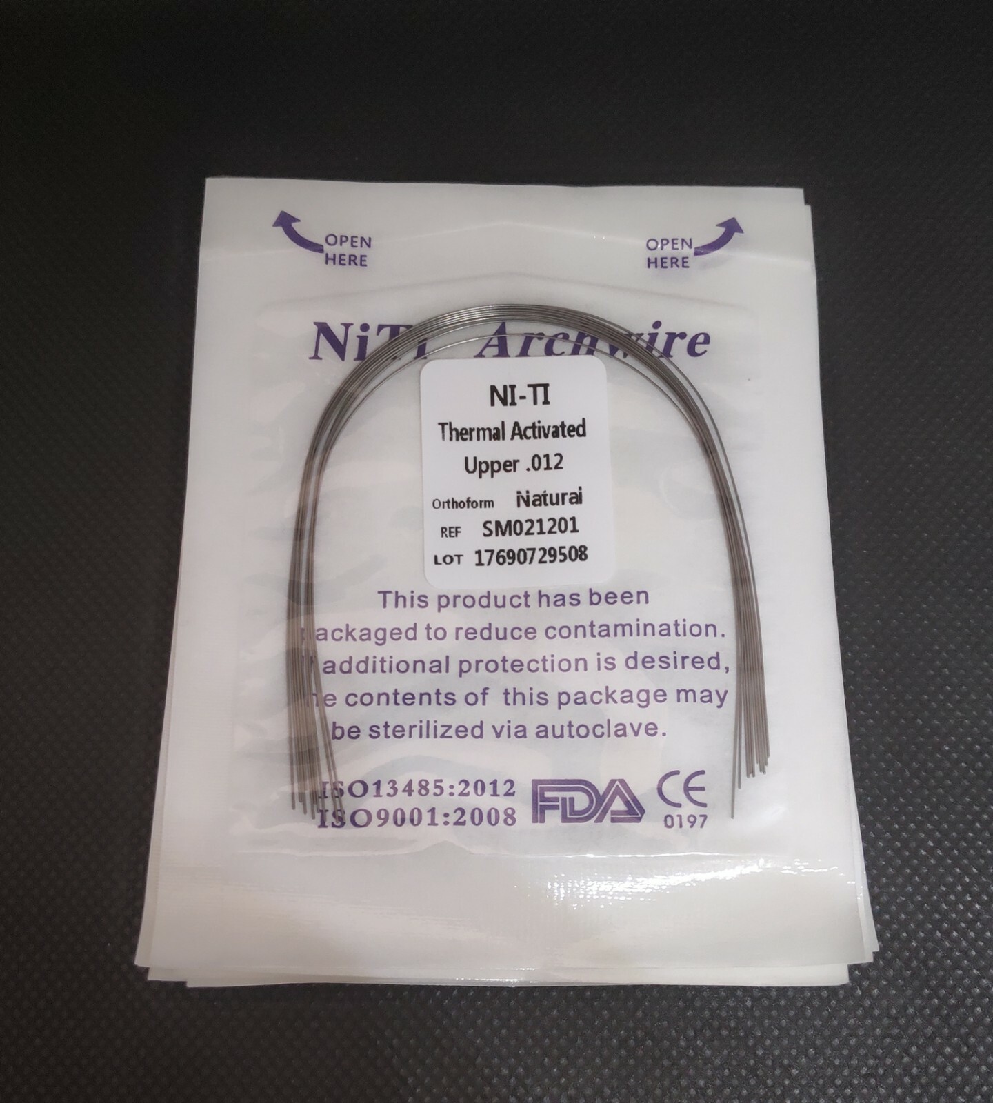10 Packs Dental Orthodontic Thermal Activated Niti Round Arch Wires Natural Form