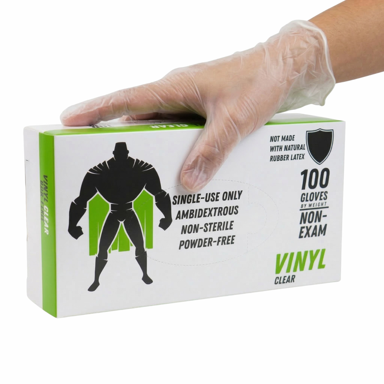 Clear Powder Free Vinyl Gloves Food Service (Latex Nitrile Free) 2XL 1000 Pieces