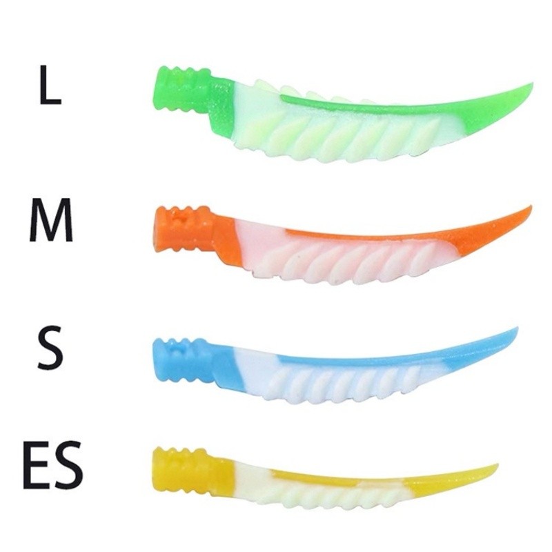 Disposable Plastic Wave Shape Dental Tooth Gap Composite Interdental Wedge Mixed
