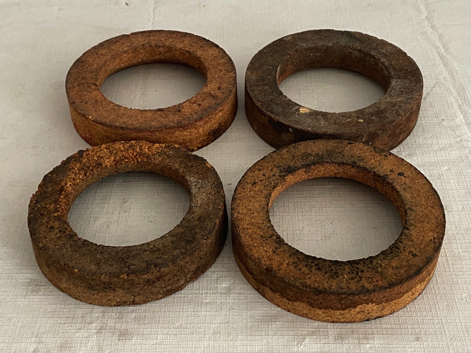 (4) Cork Ring Support For 1000-3000mL Round Bottom Flasks 140mm x 90mm x 30mm