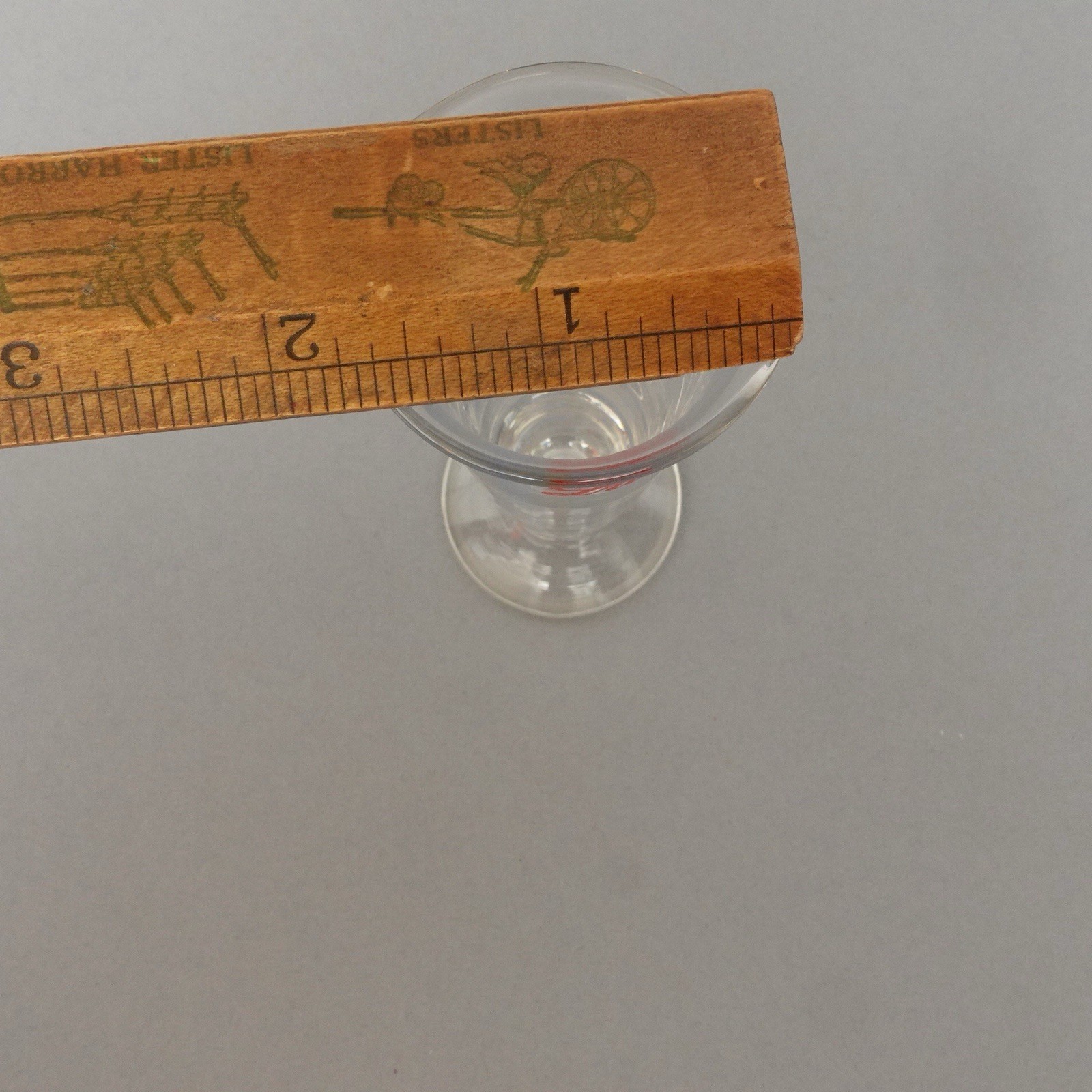Vintage Eli Lilly Pharmaceutical Footed Beaker 30 mL Apothecary Lab Glass