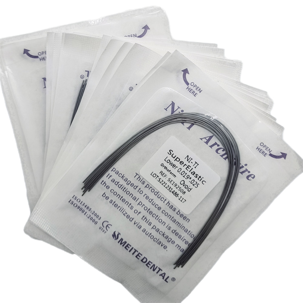 20Pks Dental Ortho Super Elastic NITI Rectangular Arch Wire Ovoid Natural Form
