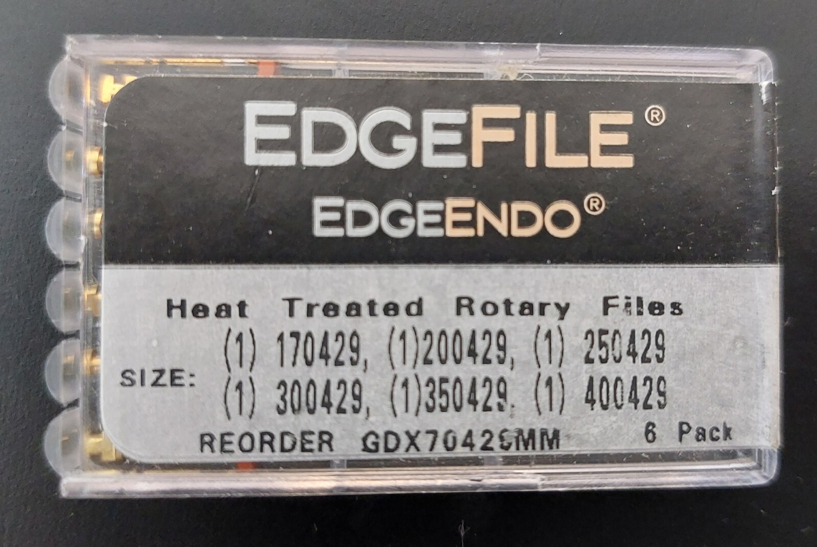 EdgeEndo, EdgeFiles, EdgeTaper Encore, Platinum,  21, 25, 29 mm, Taper 04, 06