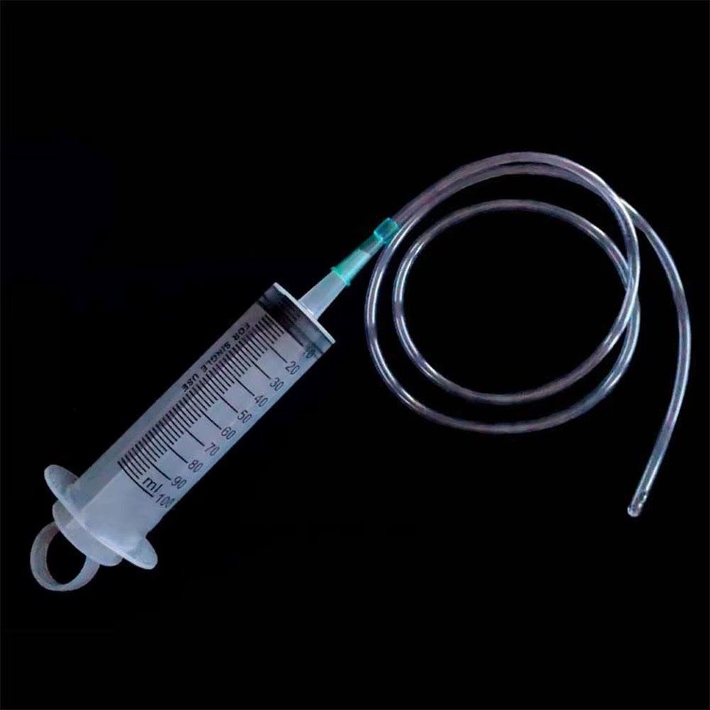 100ml/300ml Large Capacity Syringe Reusable Pump Measuring With 1m Tube Feeding