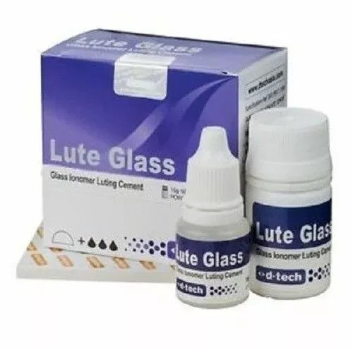 D Tech Dental LUTE GLASS Superior GIC Type 1 Luting Cement for Crown & Bridges