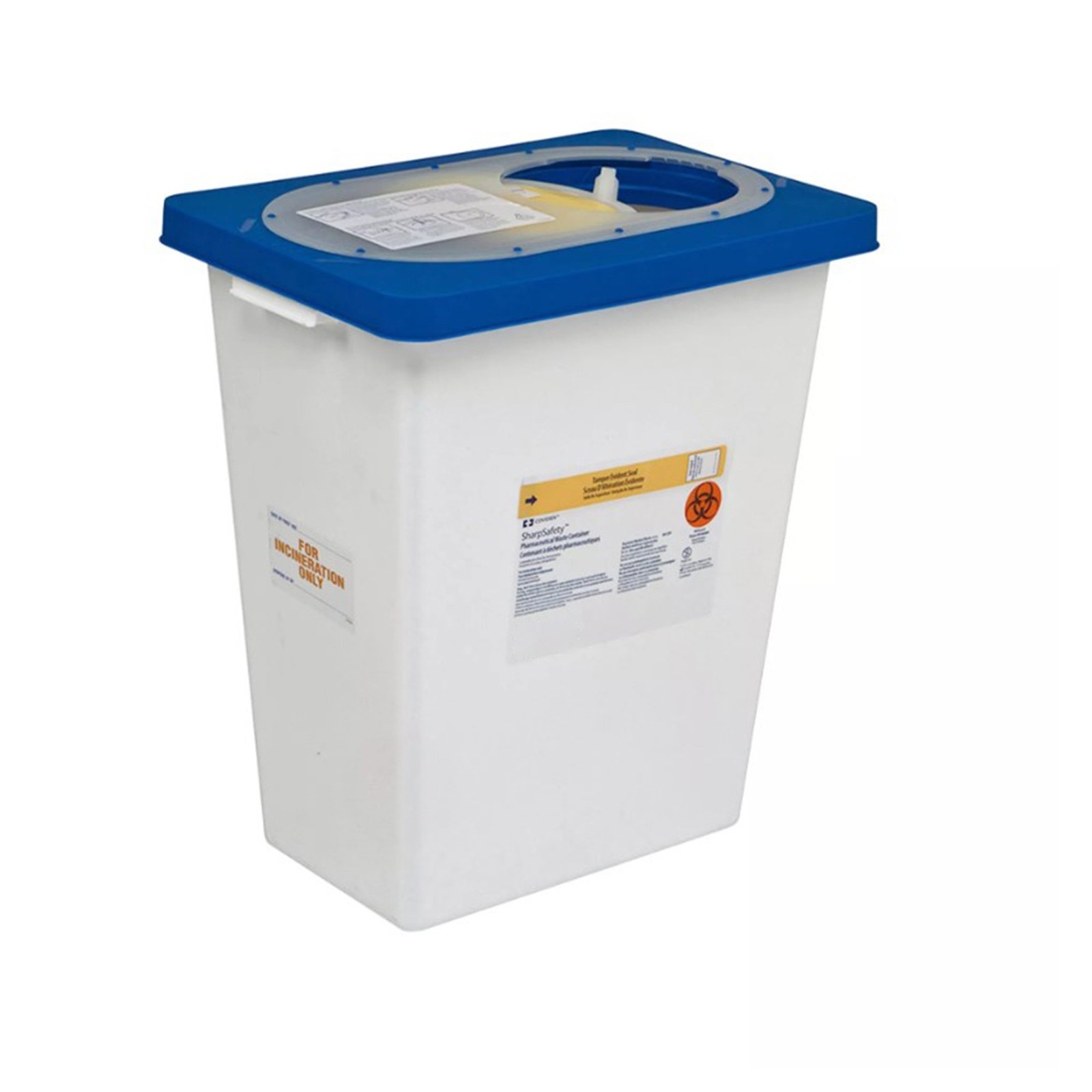 Covidien Sharp Safety Pharmaceutical Waste Container 12 gal. 10 per Case