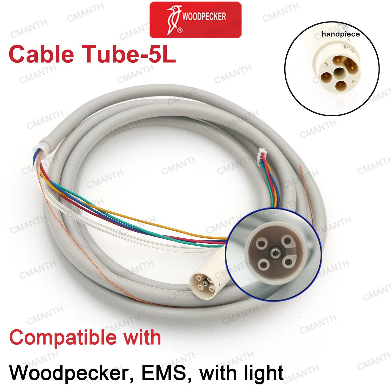 Woodpecker DTE Ultrasonic Scaler Handpiece Dental Piezo Tips Fit EMS NSK SATELEC