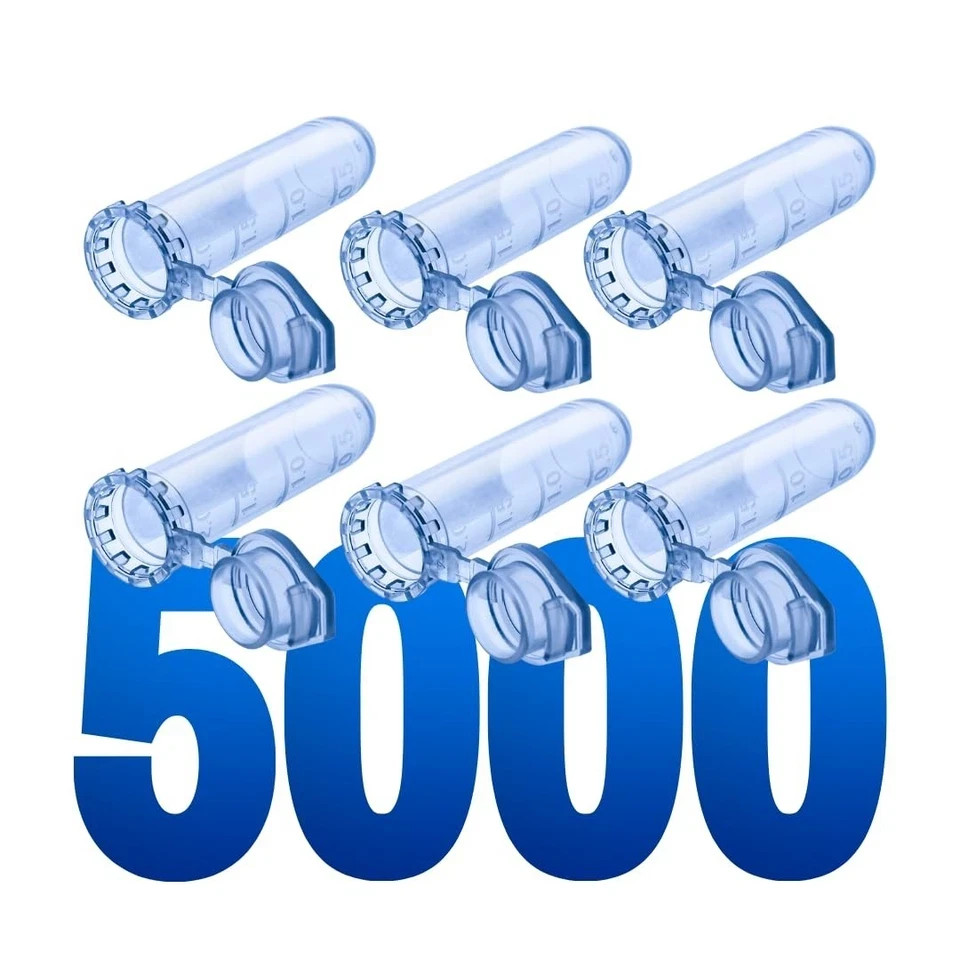 LabXcel Centrifuge Tubes Conical Snap Caps Polypropylene for Labs 2ml – 5000x