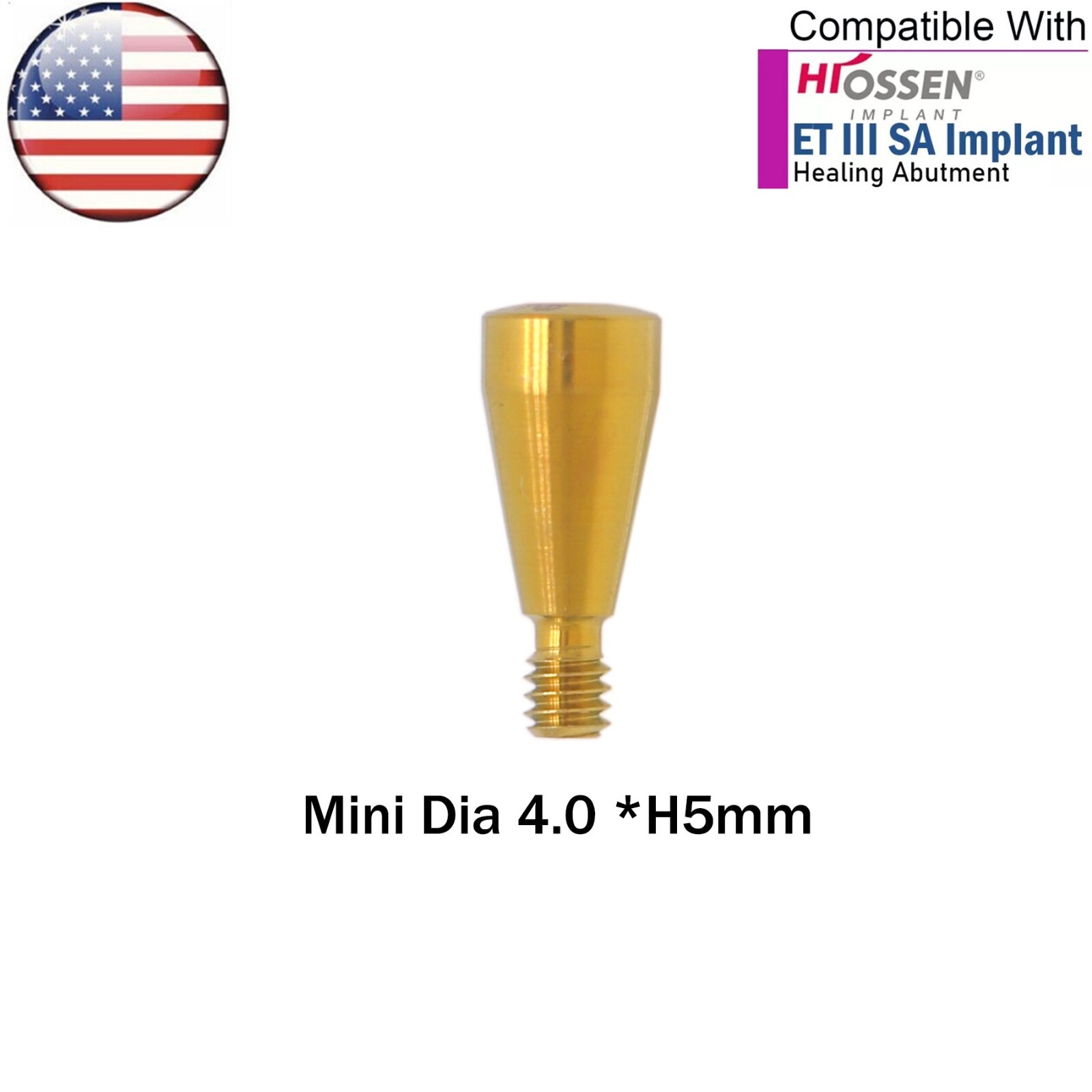 US Dental Healing Abutment Caps Mini Platform For Osstem Hiossen ET Hexagon