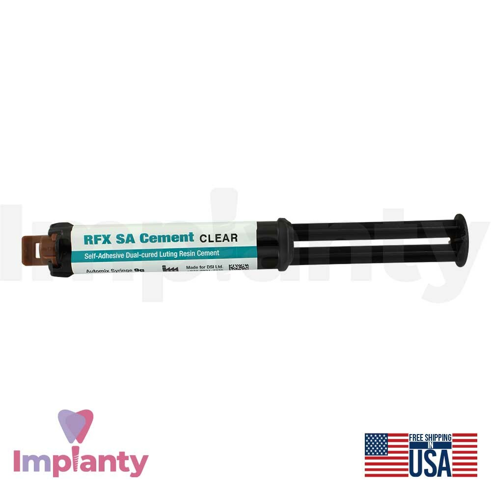 DSI RFX SA Resin Permanent Fixation Cement Dental Self Adhensive Dual Cured