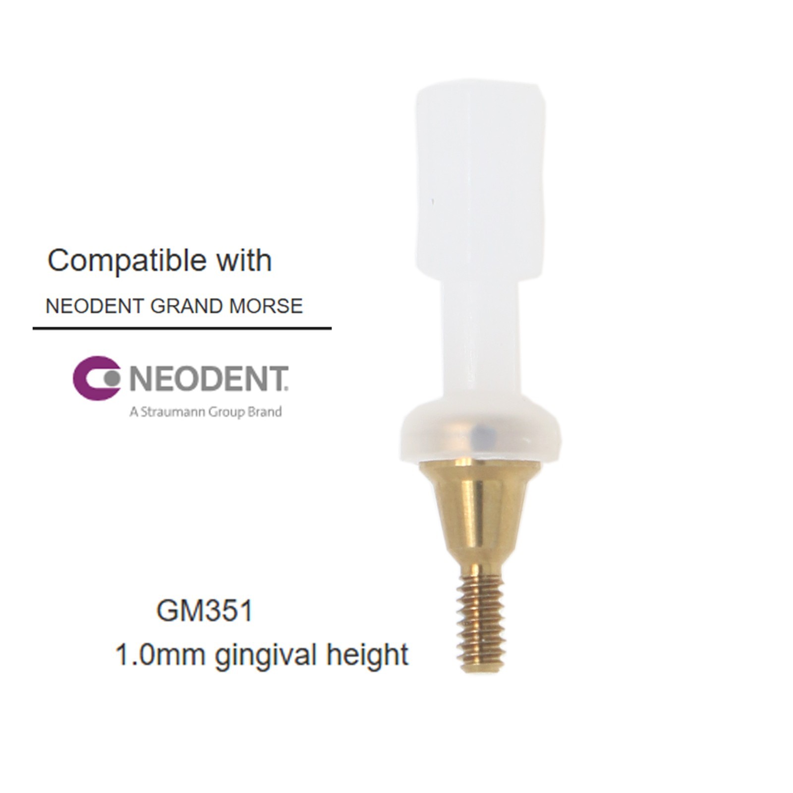 Dental Locator TiBase Abutment 1-6.0mm GH Compatible with Neodent GM Platform