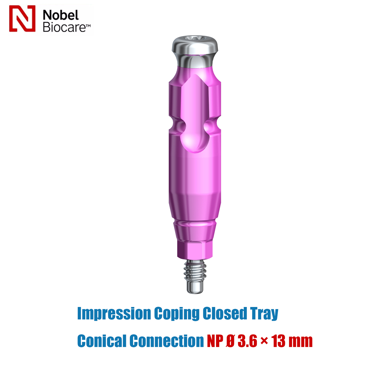 US Dental fits Nobel Biocare Active Impression Coping Transfer Closed Tray NP/RP