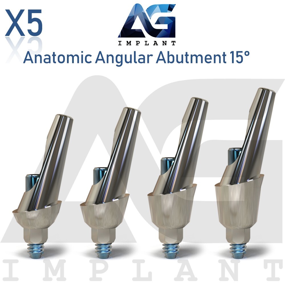 5 Anatomic Angular Prosthetic 15° Aesthetic Titanium Int Hex 2.42mm