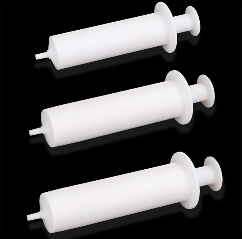 Laboratory PTFE Syringe / Sampler Chemical Resistant High Precision 5–300ml