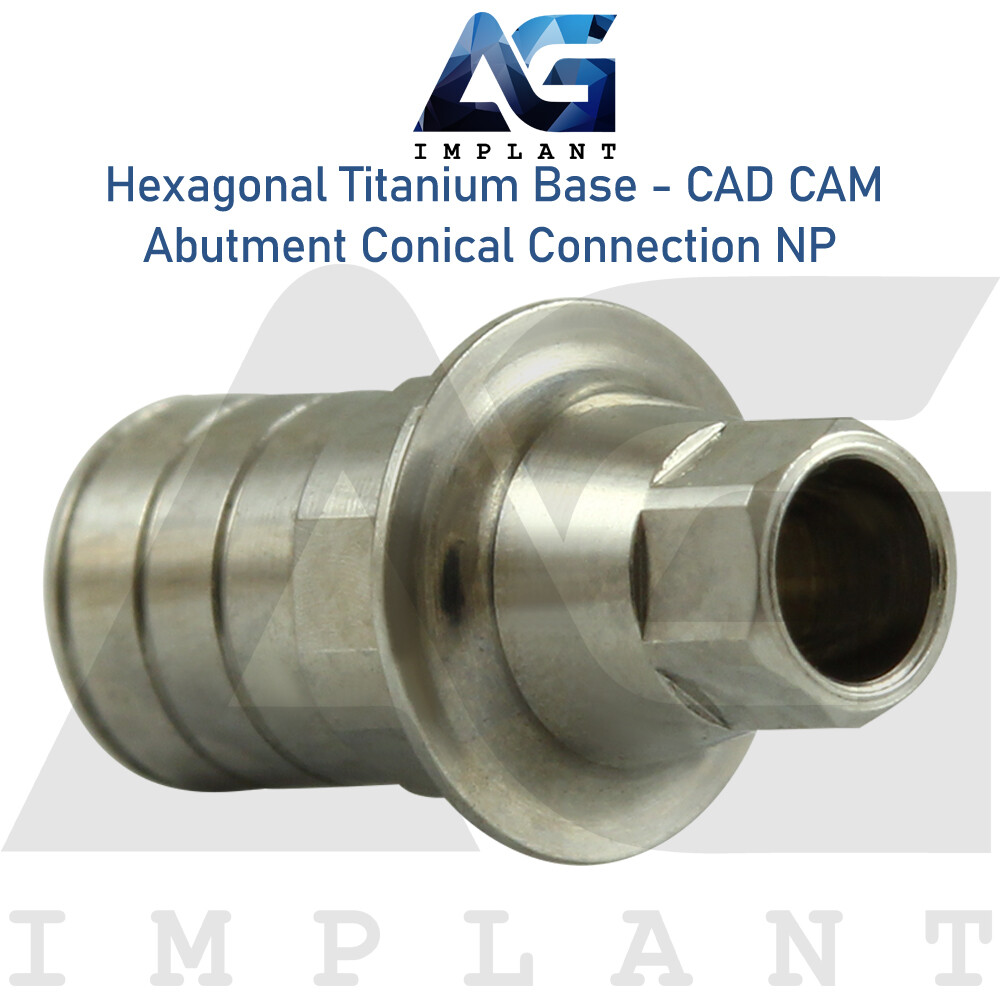 10 Hexagonal Titanium Base CAD/CAM NP Conical Connection Screw