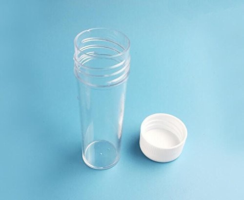 12 Pack Plastic Containers 25ml Tubes Vials Sample Container with Screw Cap