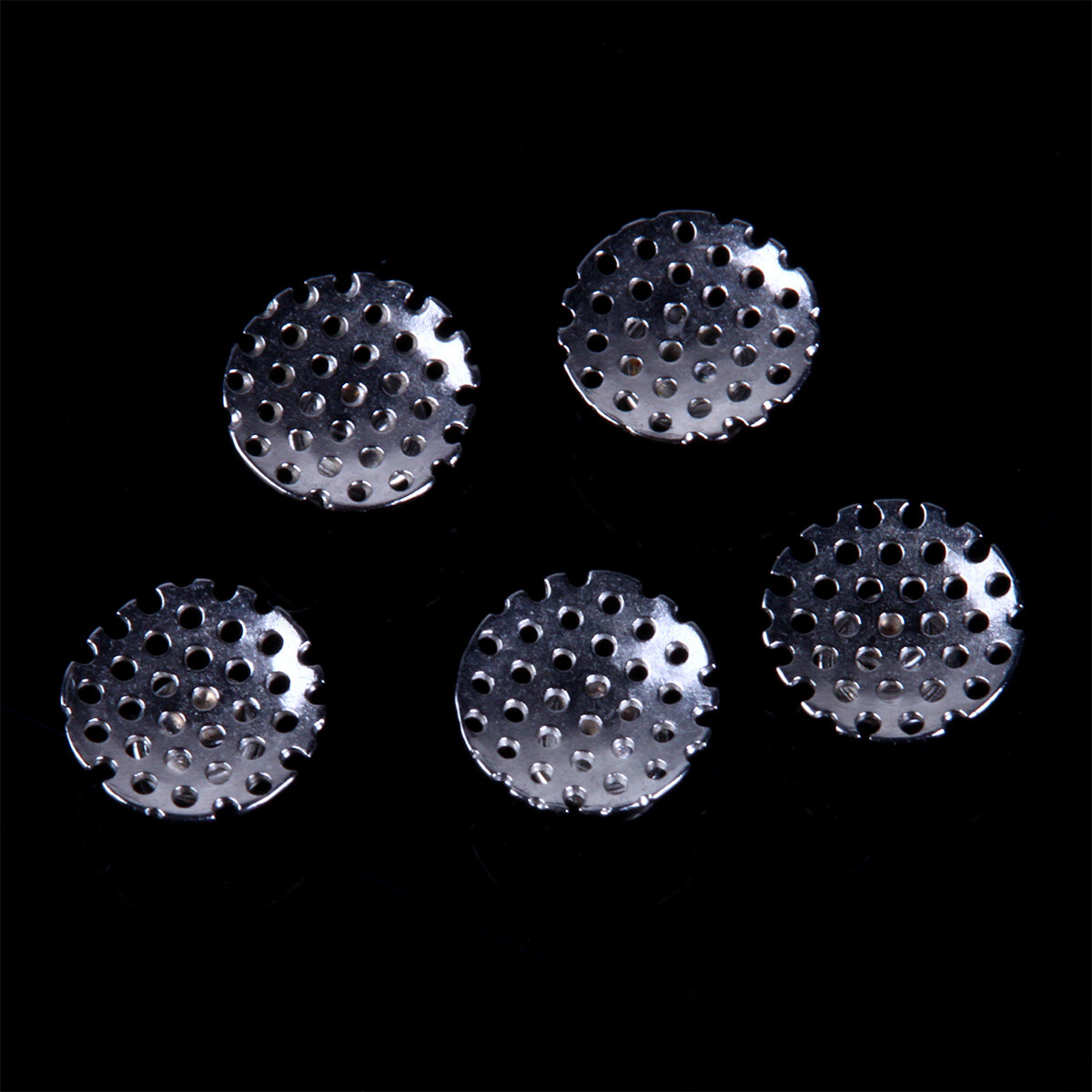 AZDENT Denal Orthodontic TOMY Round Perforated Hollow Lingual Buttons with Holes