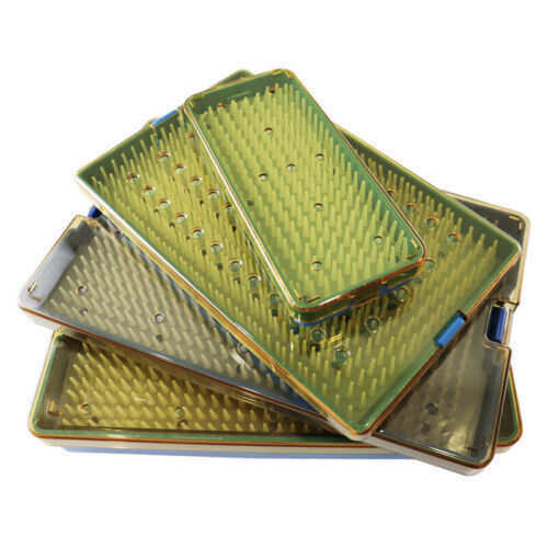 PPSU sterilization tray case sterilising w/ silicone mat surgical instrument