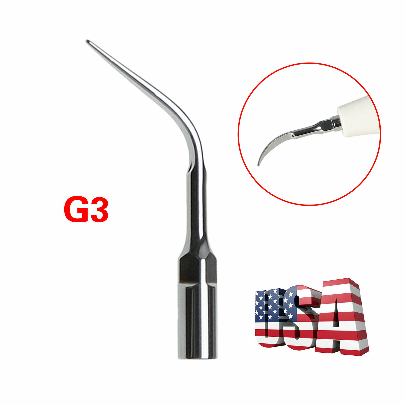 10Pcs Dental Ultrasonic Piezo Scalling Tips Fit EMS SKYSEA Scaler Handpiece