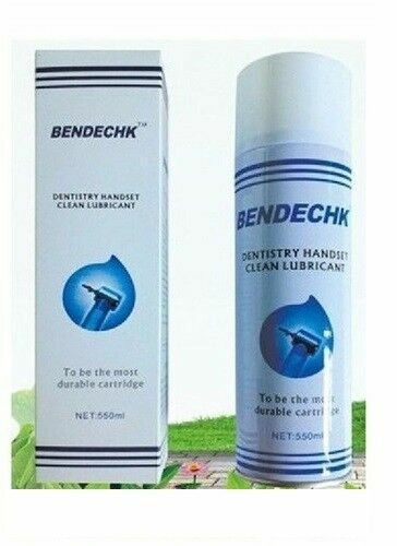 BENDECHK Clean Lubricant Handpiece Spray 550mL for KAVO,MIDWEST,NSK W/NOZZLE