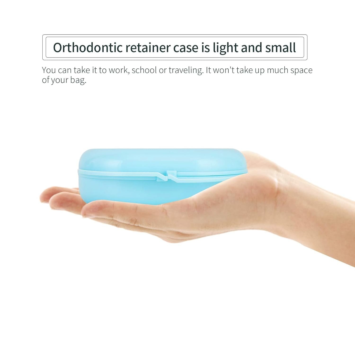 High-Quality Orthodontic Retainer Case with Vent Holes – Easy to Clean & Carry