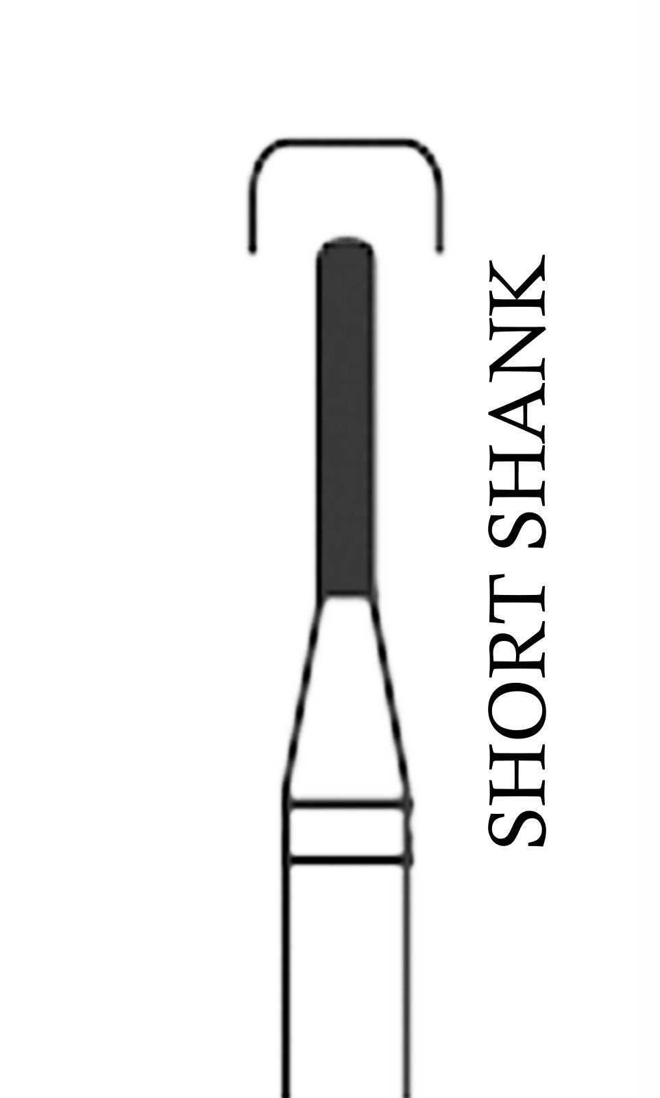 CROSSTECH Dental Diamond Short-Shank-ROUNDENDCYLINDER-835KR/008C, MA19LC-C,5Burs