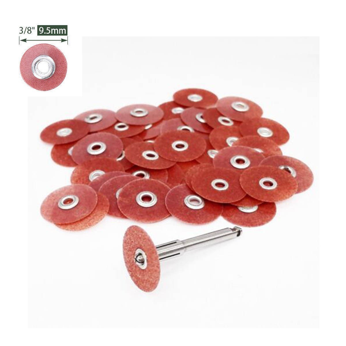 100PCS Dental Composite Finishing Polishing Discs Soflex Discs 9.5/12.7mm
