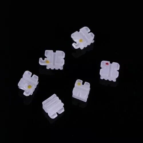 5Sets Dental Orthodontic Ceramic Brackets Braces Roth/MBT Slot 0.022 Hooks 3-4-5