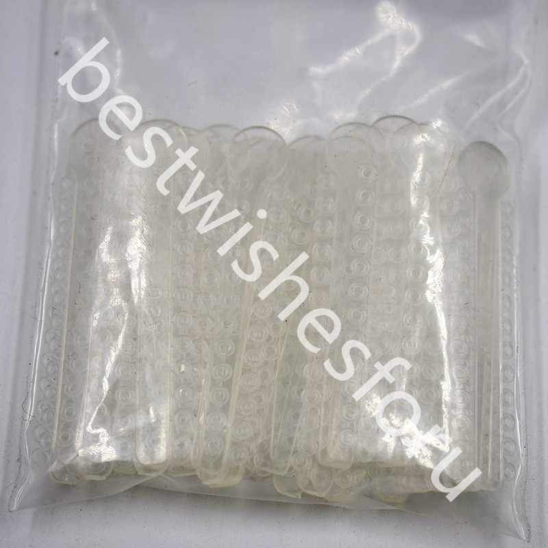 1008 Pcs Dental Orthodontics Elastic Elastomeric Clear Transparent Ligature Ties