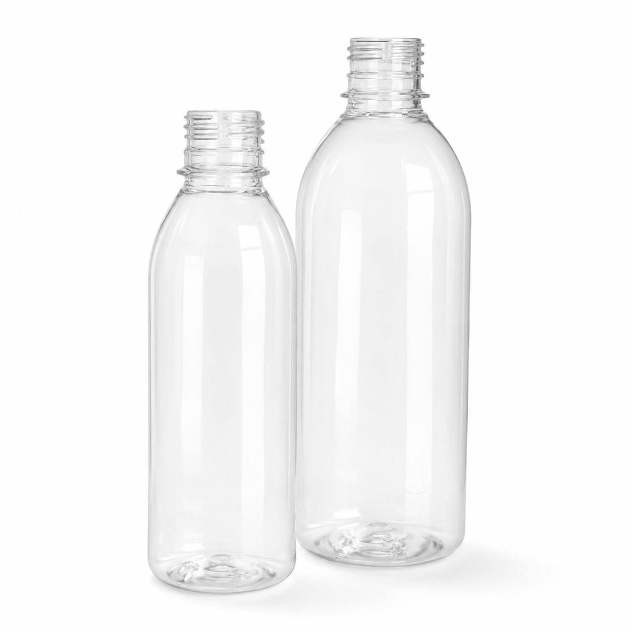 250ml Clear PET Plastic Bottles 100 pcs Transparent