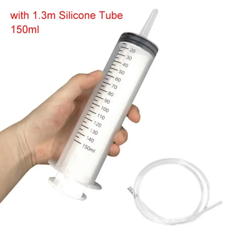 1Pc 150Ml-500Ml Large Capacity Syringe Syringes Reusable Pump Measuring 1.3M Tub