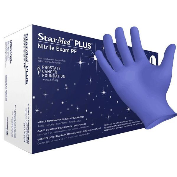 StarMed Plus Nitrile Exam Gloves – LARGE, blue, 300/box