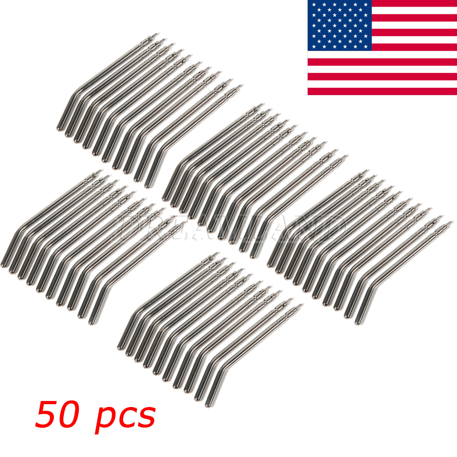 50PCS Dental Nozzles Tips Tube for 3-Way Dental Air Water Syringe Handpiece P4ML