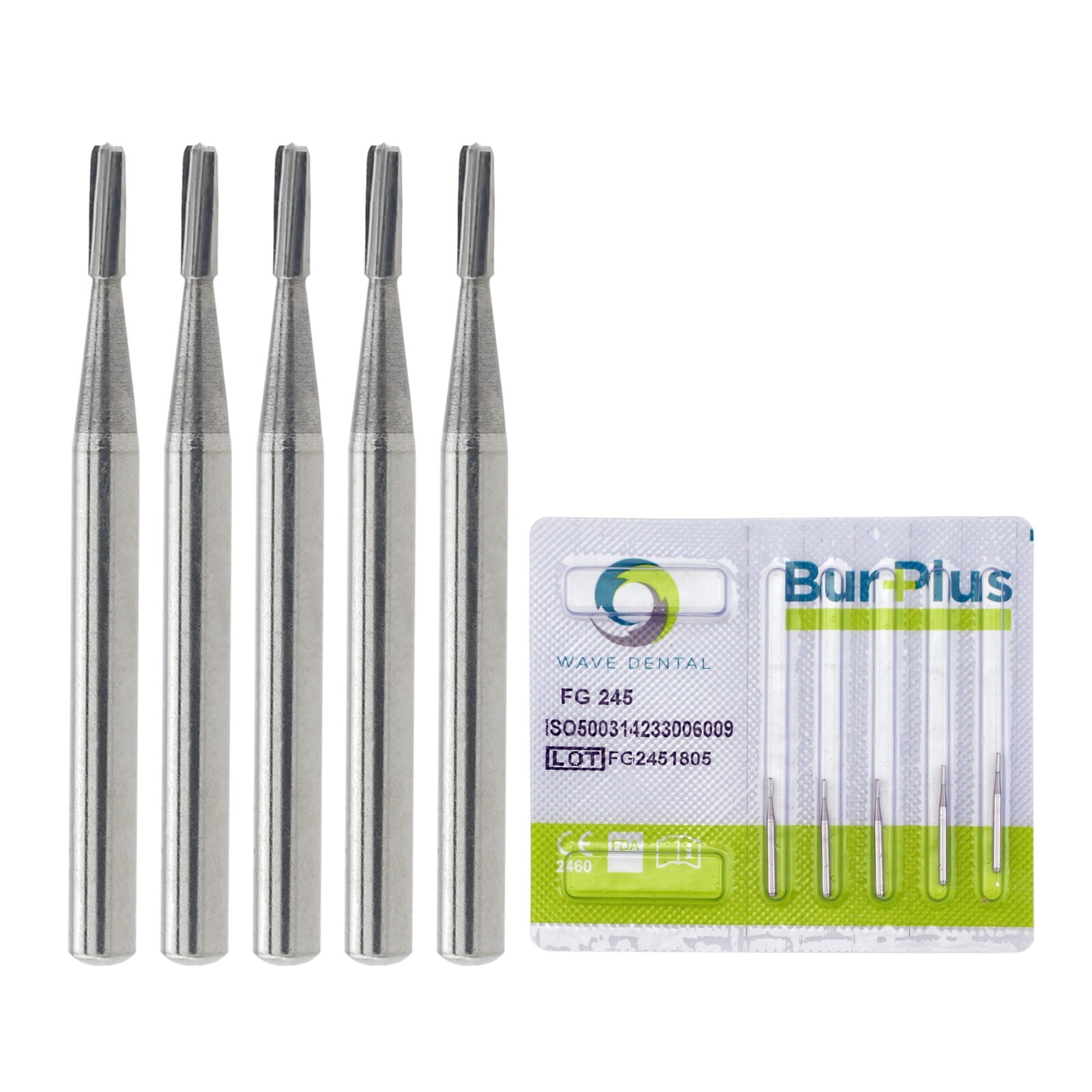 Wave Dental Bur #245 Tungsten Carbide High Speed Friction Grip FG Amalgam Prep