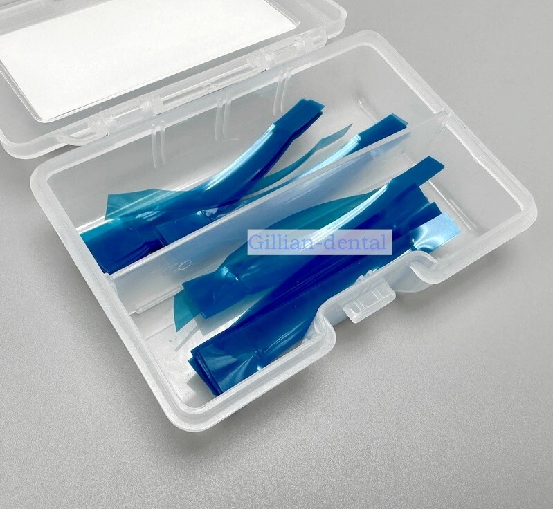 Dental Contoured Anterior Matrix Restoration Matrices Blue Strip M8 0.05mm