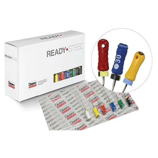 Dentsply Maillefer READY STEEL K-Files, 6 Files/PK (15-40 ASSORTED) 25 mm