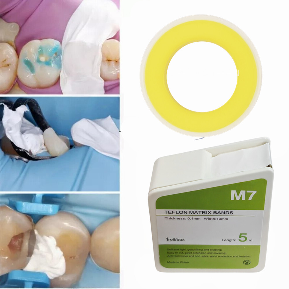 Dental Teflon Matrix Bands PTFT Anti-Corrision Non-stick White Film Strips Blade