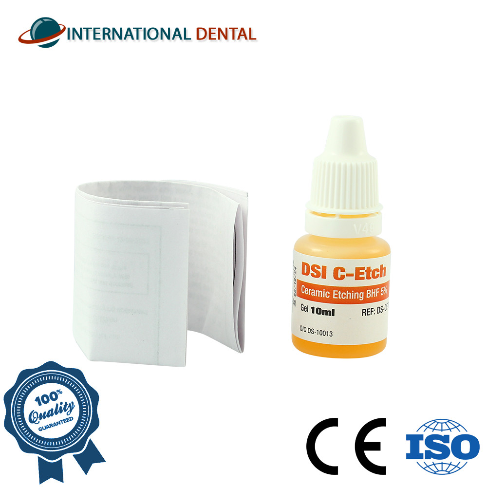 C-Etch Ceramic Etching Light Yellow BHF Dental 5% Semi-Gel Viscosity 10ml