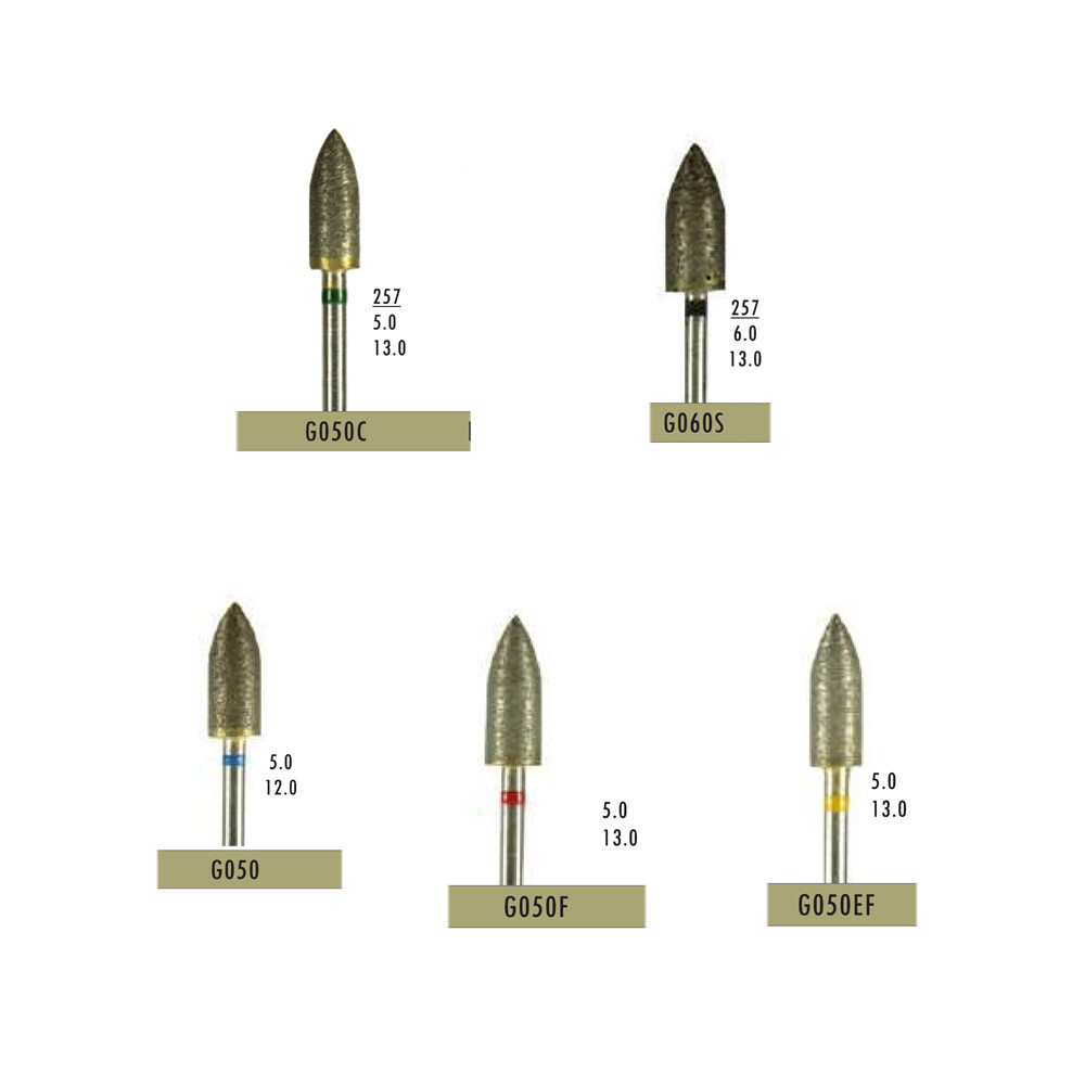 Bomaoer Dental Lab HP Burs Fully-Sintered diamond KITs 10pcs/kit different coars