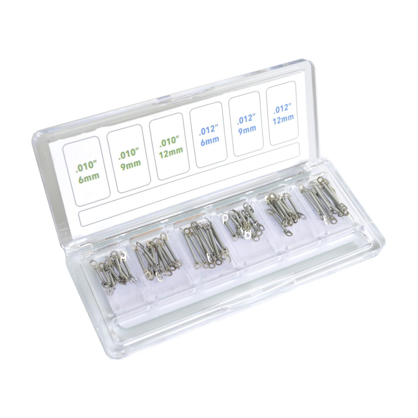 J&J Ortho™ Orthodontic NiTi Spring Closed Coil Sorted Size with Box (60/pk)