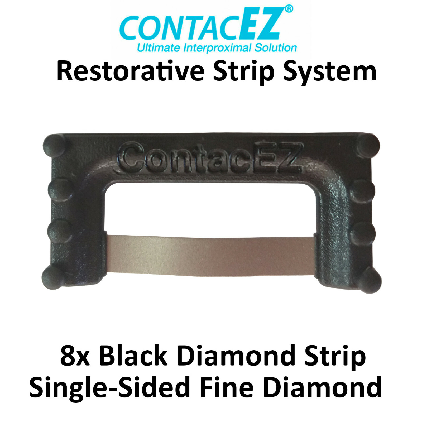 8 ContacEZ Dental IPR Interproximal Reduction Restorative Strip Crowns Sit Black
