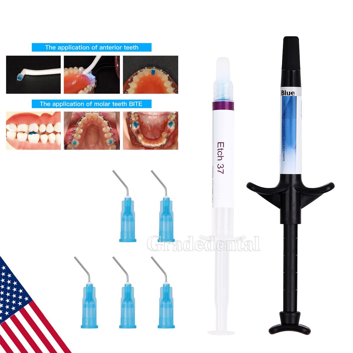 Dental Light Cure Orthodontic Adhesive Kit Blue Dentex