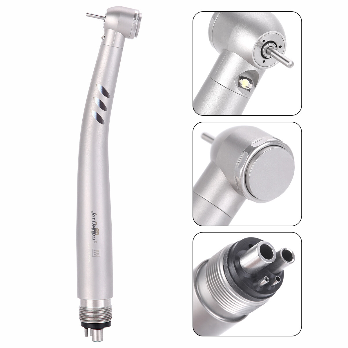Dental LED Fiber Optic High Speed Handpiece /FG Polishing Burs White/Green Stone