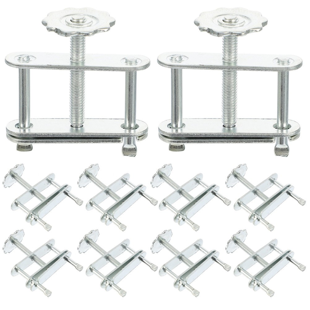 10Pcs Reusable Galvanized Iron Laboratory Clamps Screw Water Stopper for Lab Use
