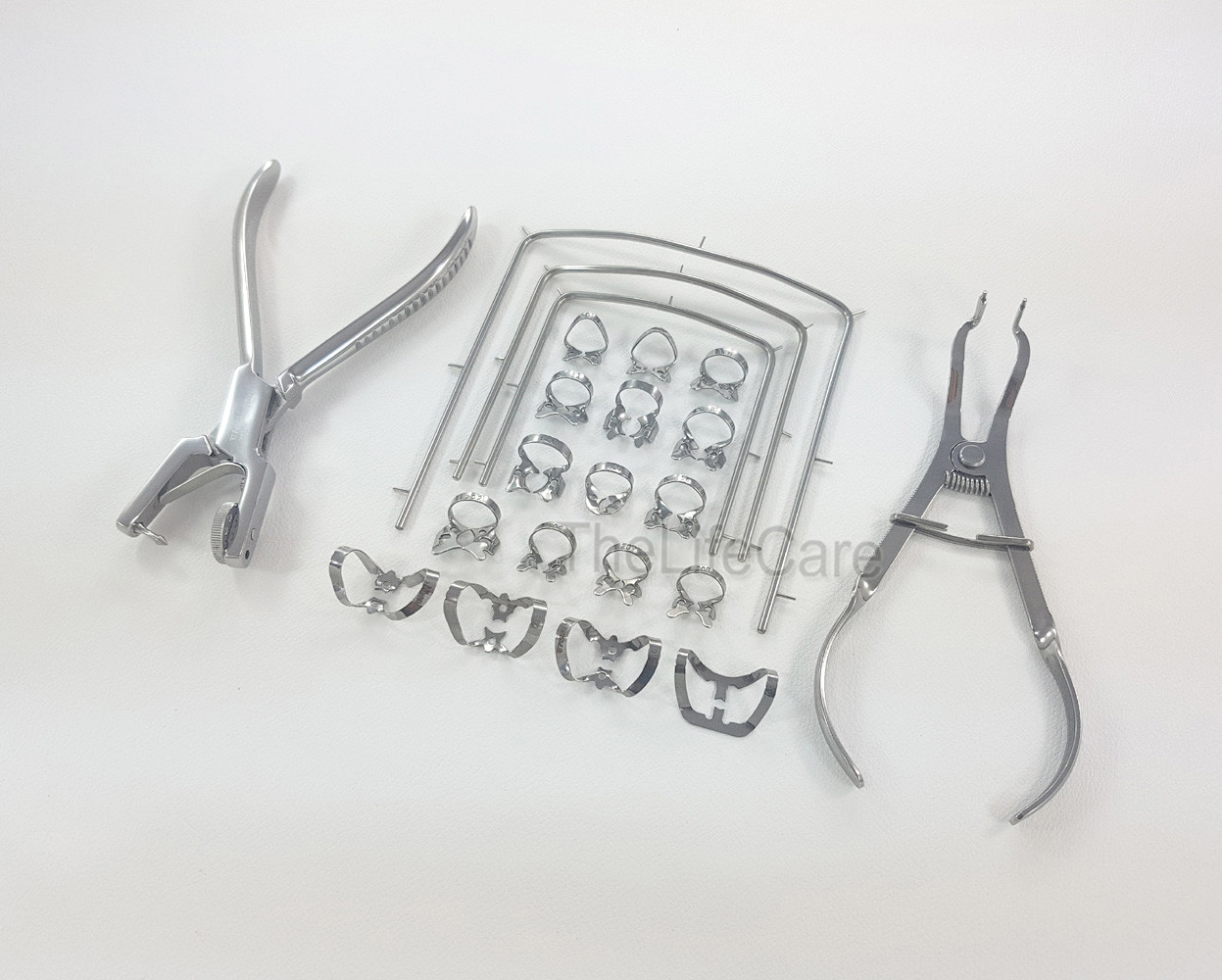 Basic Rubber Dam Ivory, Punch Pliers Kit Dental Orthodontic Dentist Instruments